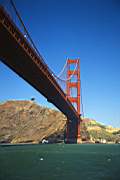 On passe sous le tablier du Golden Gate