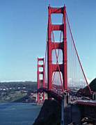 Le Golden Gate et Fort Point, au pied du deuxime pylone